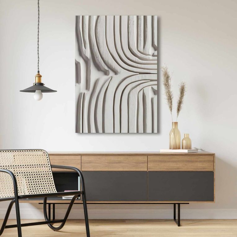 Quadro Multicolore Materiale Struttura in Tessuto Materiale in Legno Nobilitato 70x100h cm, Materiale Struttura in Legno Nobilitato - Naga