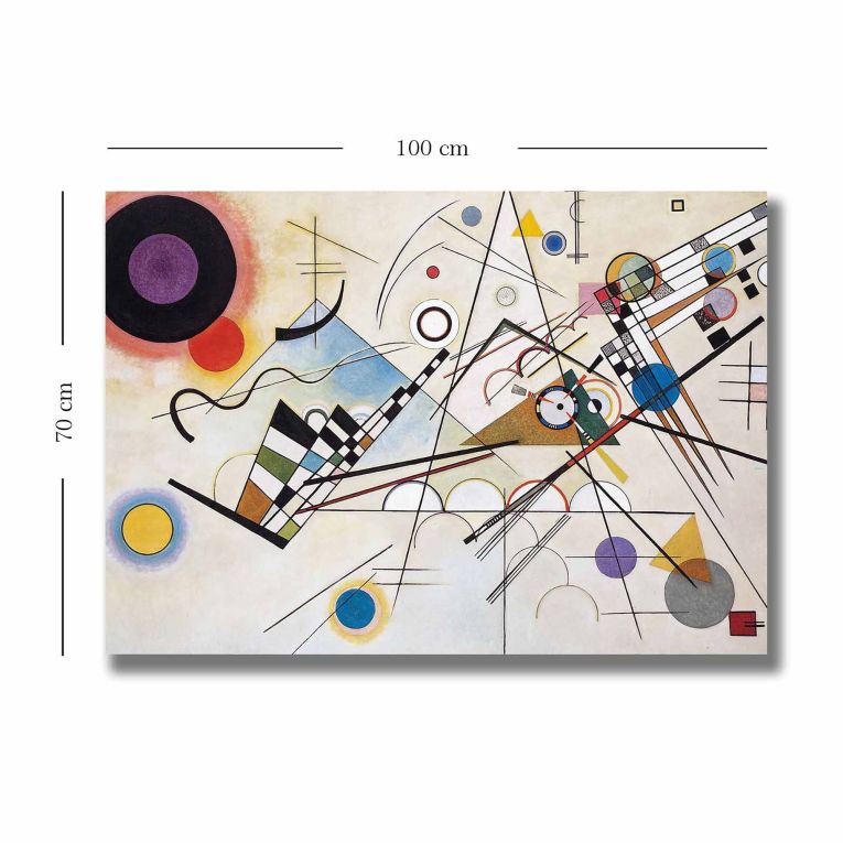 Quadro Multicolore Materiale Struttura in Tessuto Materiale in Legno Nobilitato 70x100h cm, Materiale Struttura in Legno Nobilitato - Nanerise