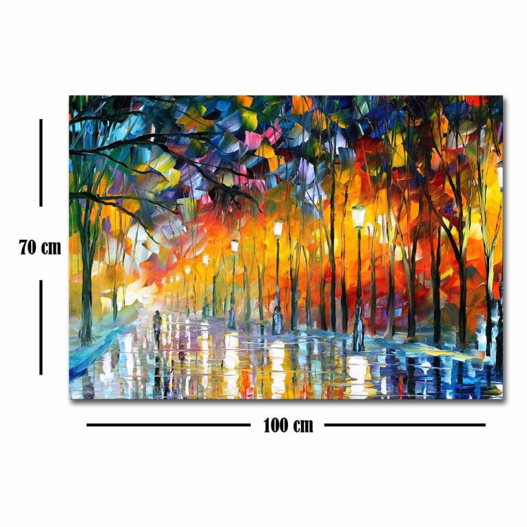 Quadro Multicolore Materiale Struttura in Tessuto Materiale in Legno Nobilitato 70x100h cm, Materiale Struttura in Legno Nobilitato - Nemimara