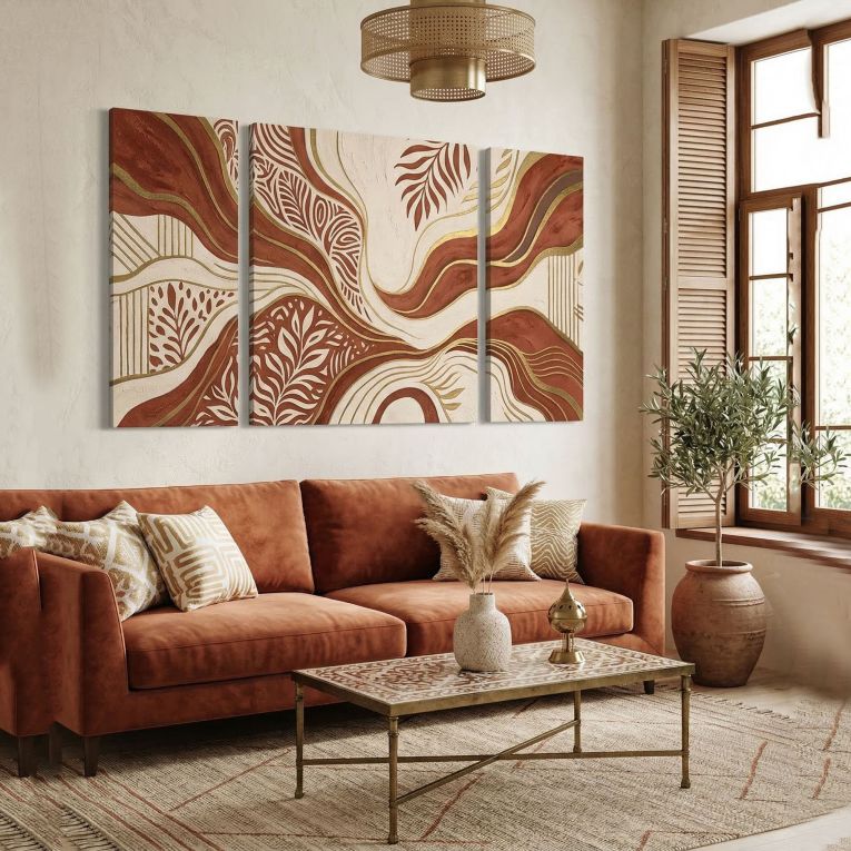 Quadro Multicolore Materiale Struttura in Tessuto Materiale in Legno Nobilitato 90x90h cm, Materiale Struttura in Legno Nobilitato - Nalinola