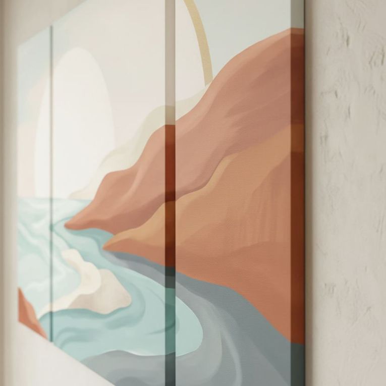 Quadro Multicolore Materiale Struttura in Tessuto Materiale in Legno Nobilitato 90x90h cm, Materiale Struttura in Legno Nobilitato - Namale