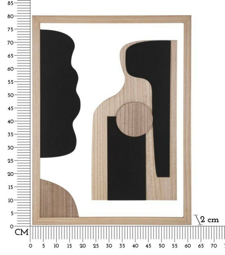 Quadro Multicolore Moderno 60x80h cm, - Pistoletto