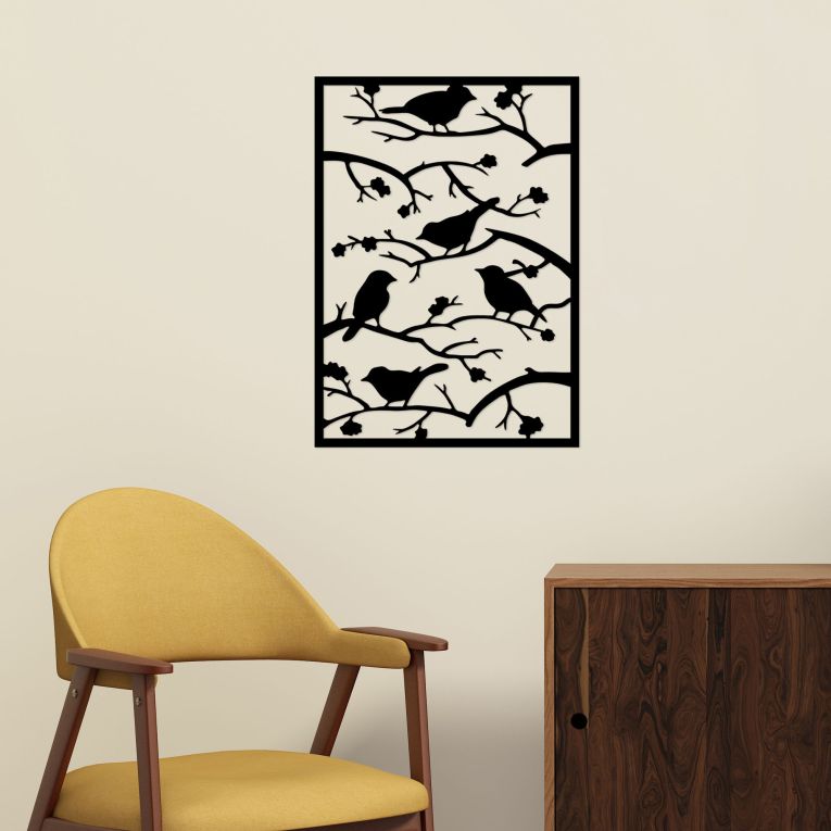 Quadro Nero Materiale Struttura in Metallo 47x66h cm, - Moseri