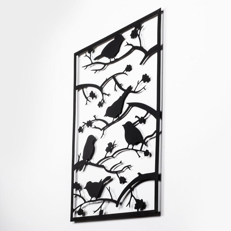 Quadro Nero Materiale Struttura in Metallo 47x66h cm, - Moseri
