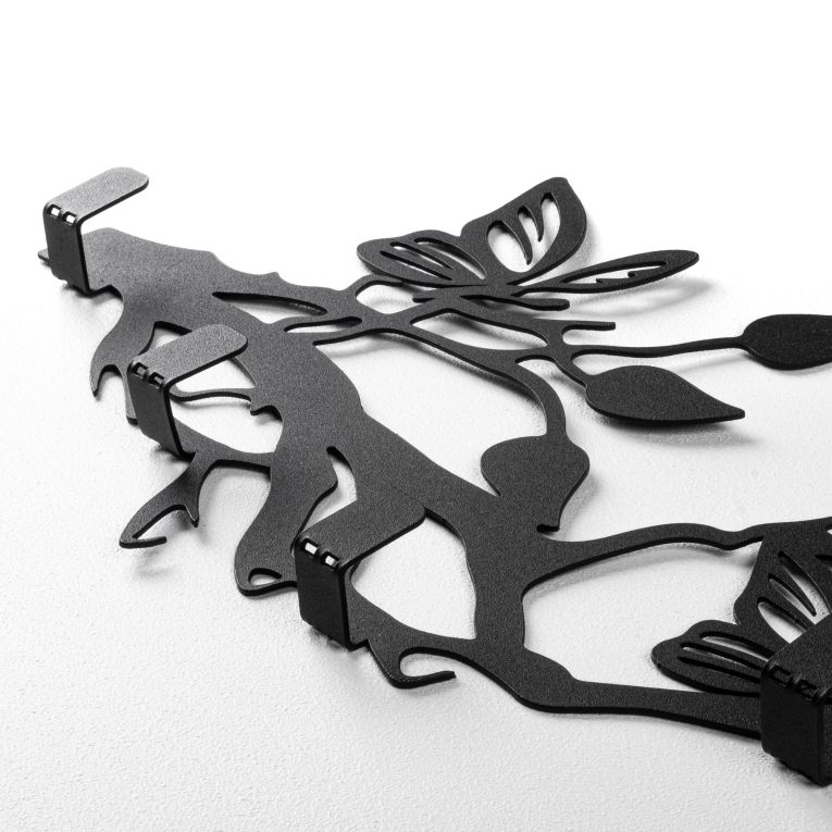 Quadro Nero Materiale Struttura in Metallo 60x24h cm, - Moka