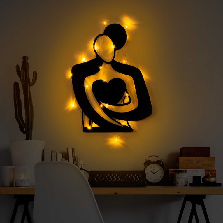 Quadro Nero Materiale Struttura in Metallo 70x52h cm, - Miza
