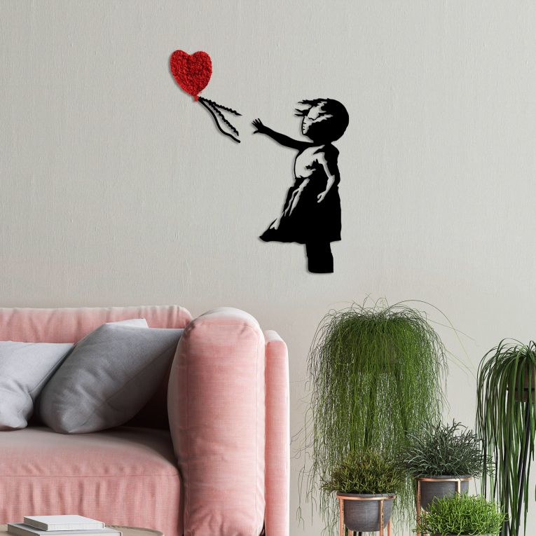Quadro Nero Rosso Materiale Struttura in Metallo Colore Struttura Rosso 105x85h cm, - Momomi