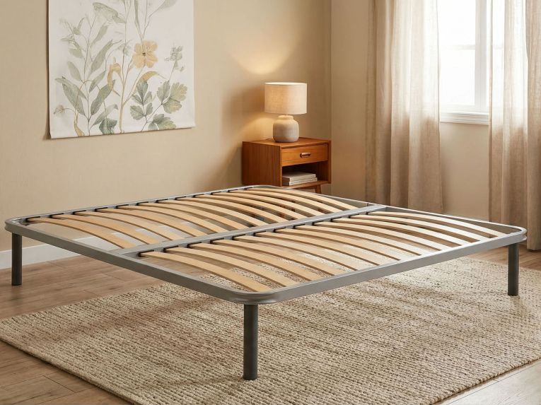 Rete letto matrimoniale Alessa, 100% Made in Italy, Cm 160x190h 34
