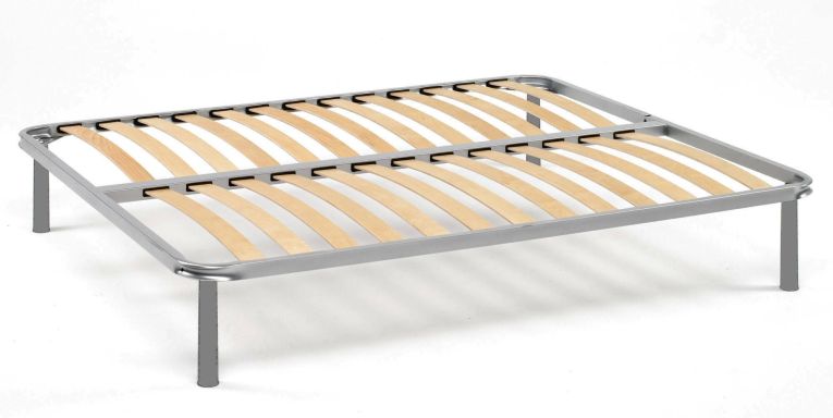 Rete letto matrimoniale Malvina, Rete ortopedica in multistrato di betulla a 13 doghe, 100% Made in Italy, Cm 160x190h 34