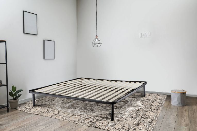 Rete letto matrimoniale Olga, Rete ortopedica a 14 doghe, 100% Made in Italy, 160x190h30 cm