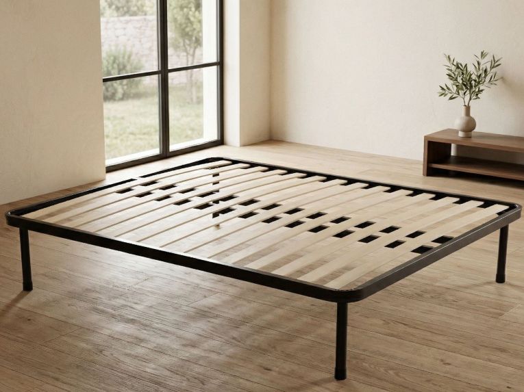 Rete letto matrimoniale Pesci, 100% Made in Italy, 160x190h30 cm
