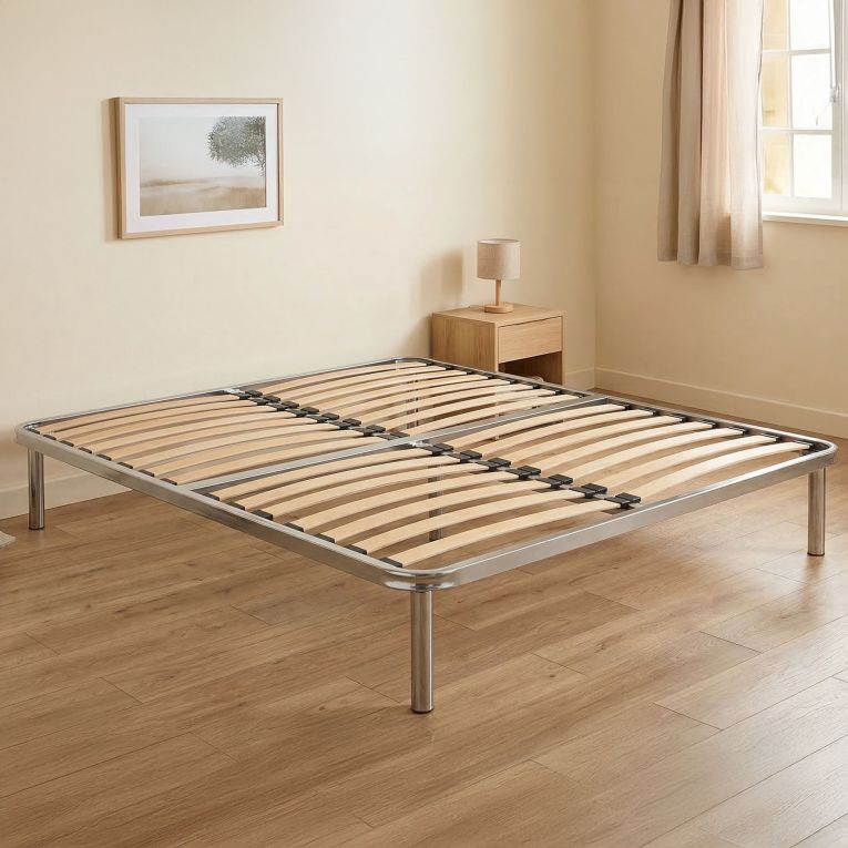Rete letto piazza e mezza Artemisio, 100% Made in Italy, Cm 120x190h31