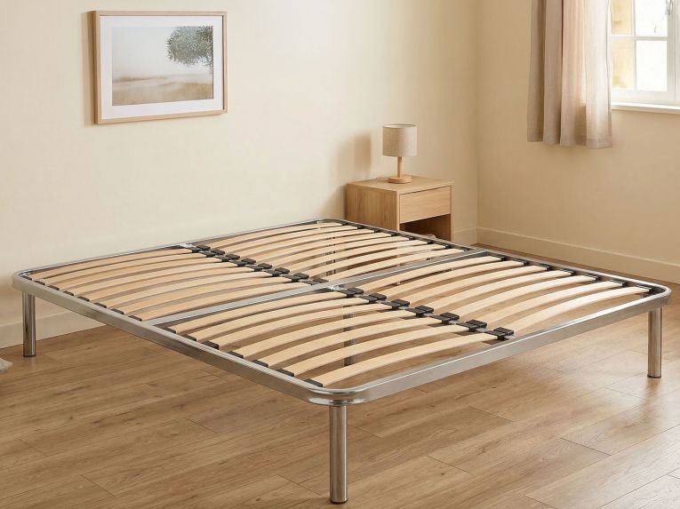 Rete letto piazza e mezza Artemisio, 100% Made in Italy, Cm 120x190h31