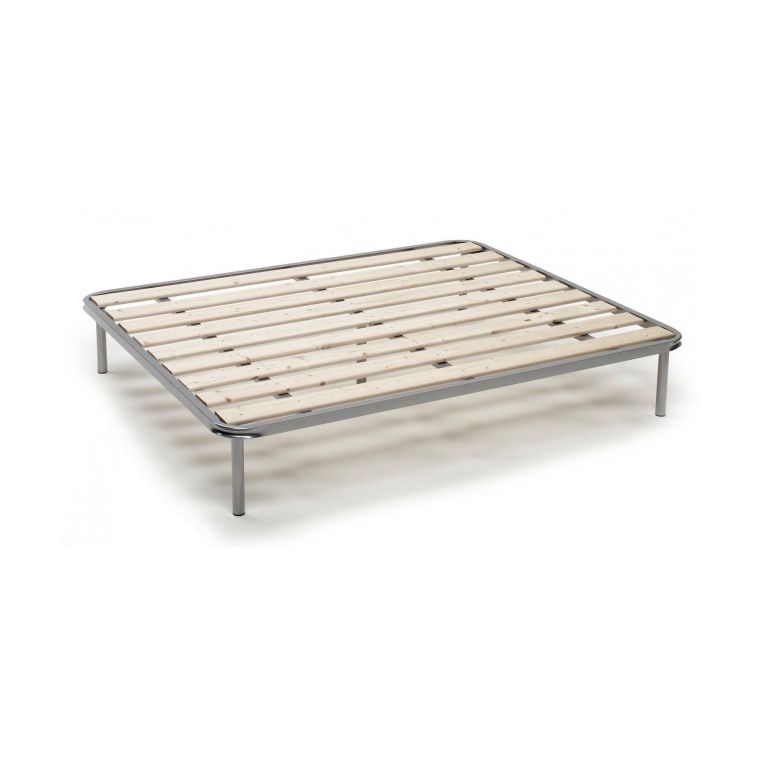 Rete letto piazza e mezza Dabaun, 100% Made in Italy, Cm 120x190h31