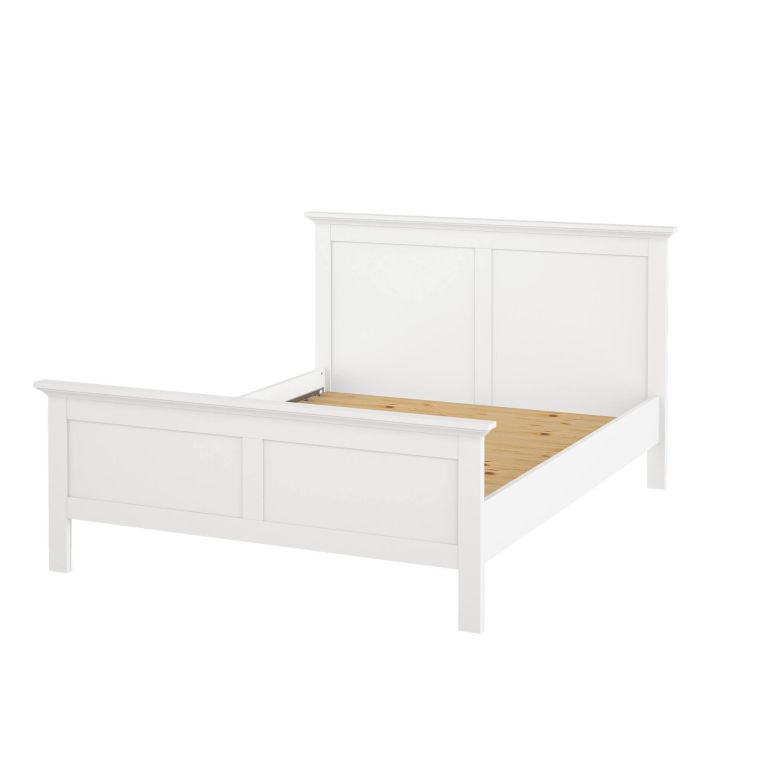 Rete letto piazza e mezza Hermine, Base per letto, Rete a doghe, Doghe per struttura letto, 172x213 h110 cm, Bianco