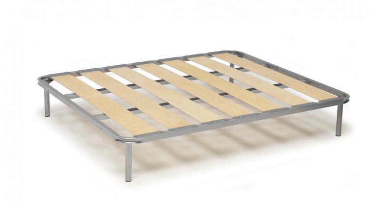 Rete letto piazza e mezza Mariagiulia, Rete ortopedica a doghe larghe, 100% Made in Italy, Cm 120x190h 31