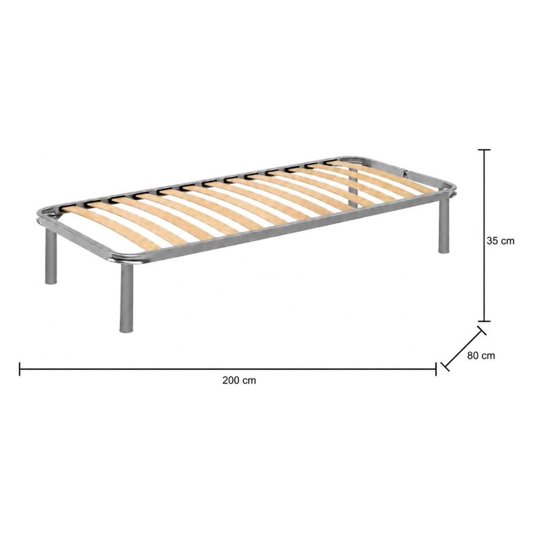 Rete letto singolo Amammata, 100% Made in Italy, Cm 80x200h 34