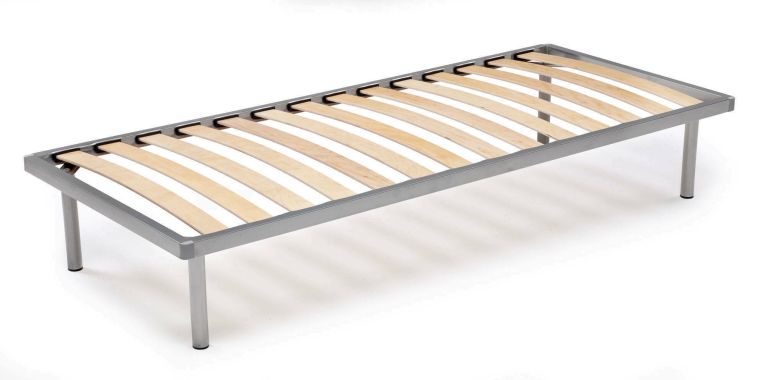 Rete letto singolo Mareta, Rete ortopedica in multistrato di betulla a 14 doghe, 100% Made in Italy, cm 80x200h 34