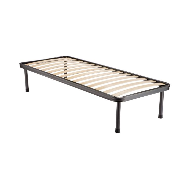 Rete letto singolo Pia, Rete ortopedica a 14 doghe, 100% Made in Italy, 80x190h38 cm