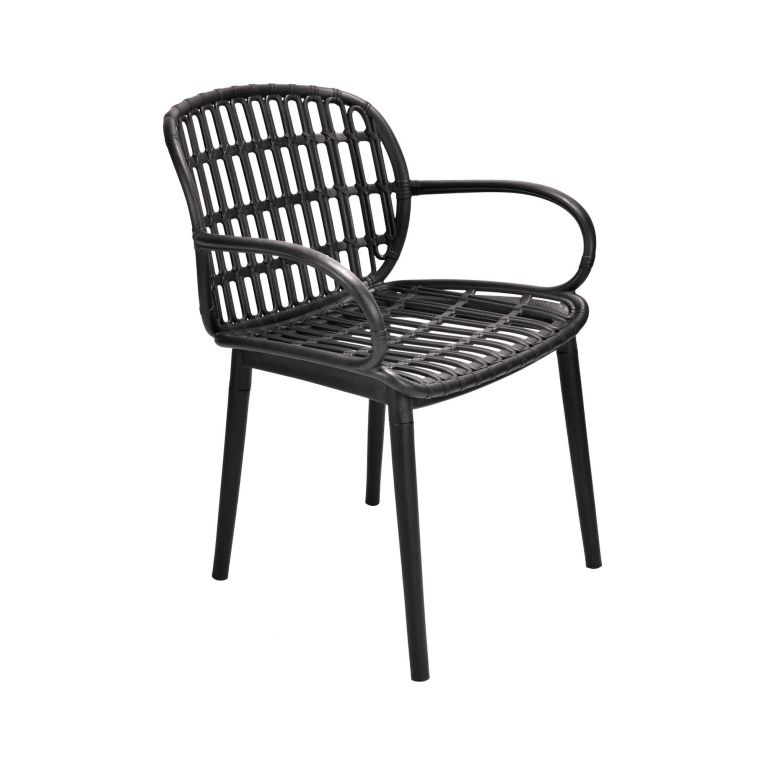 Salotto da balcone design 2 poltrone e tavolino antracite - Kupang