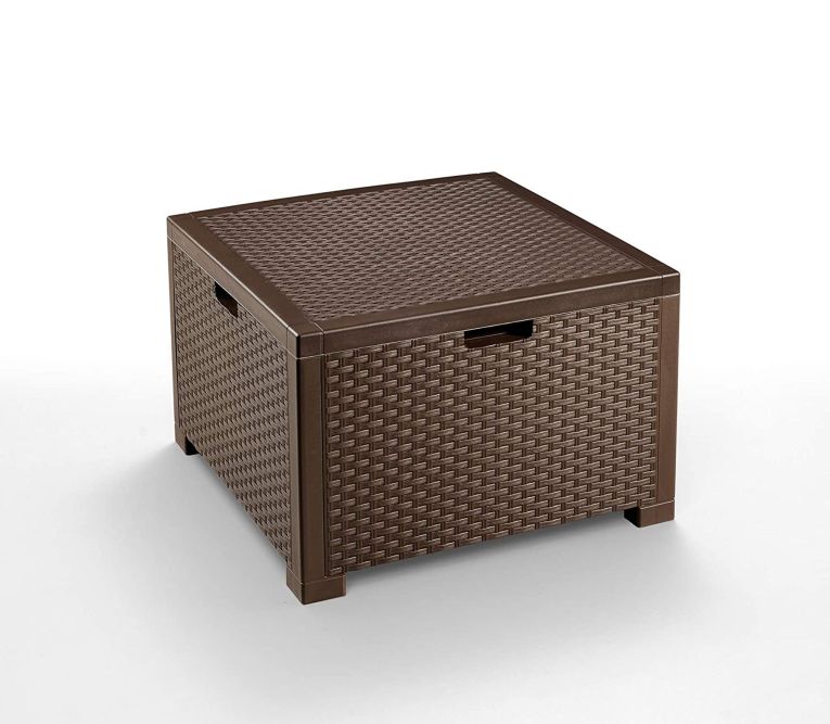 Salotto da esterno poltrone effetto rattan marrone - Apis
