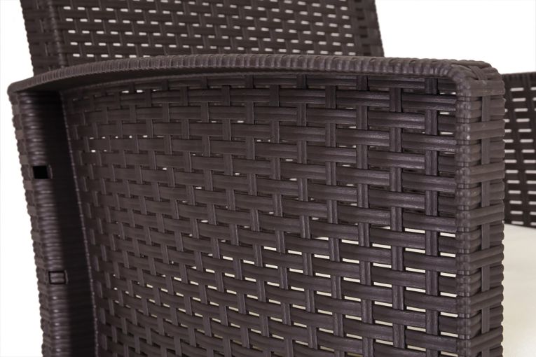 Salotto da esterno poltrone marrone - Armin