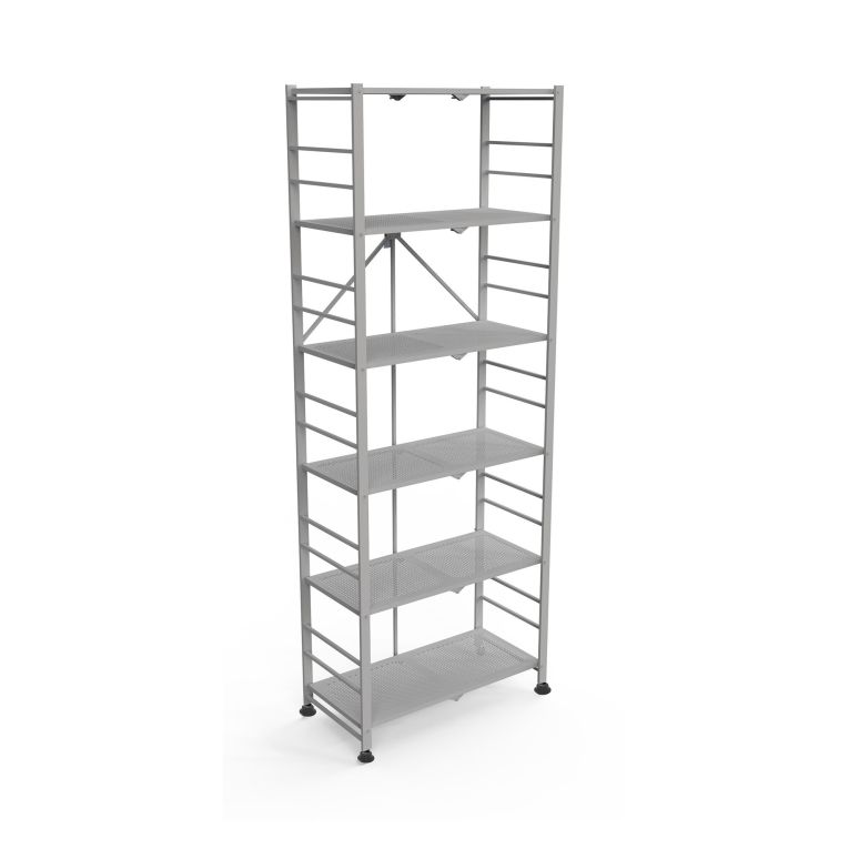 Scaffali Grigio 6 Ripiani Peso Supportato 40 kg, - Ficulle