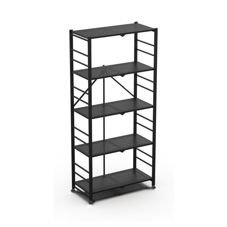 Scaffali Nero 5 Ripiani Peso Supportato 40 kg, - Minori