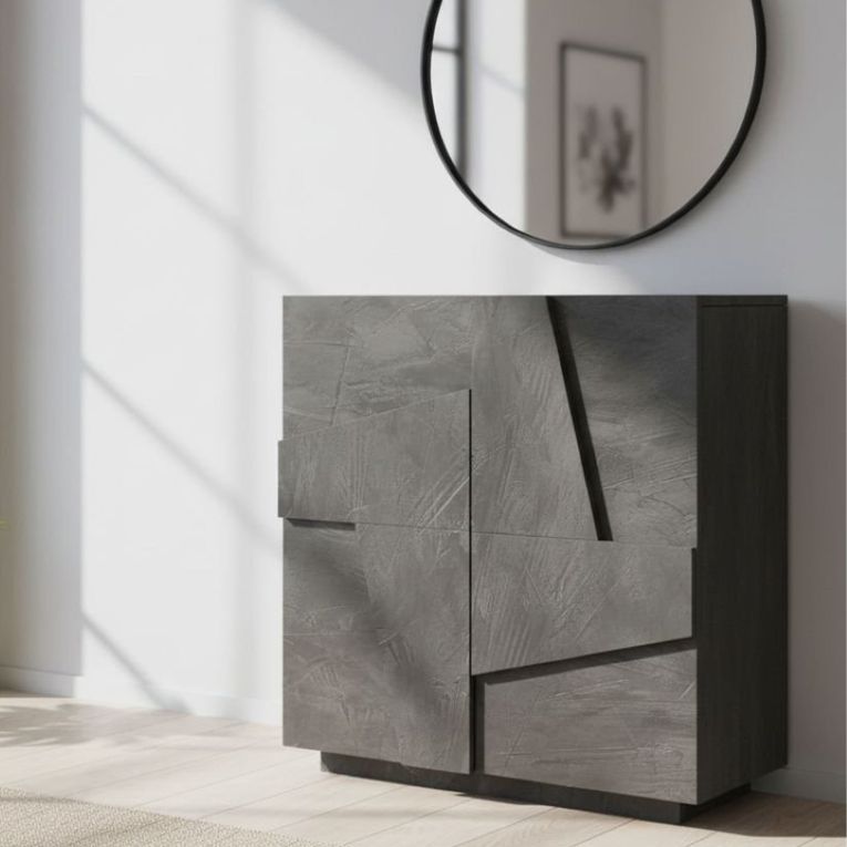 Scarpiera 2 ante ardesia 81x86h cm - Apetta