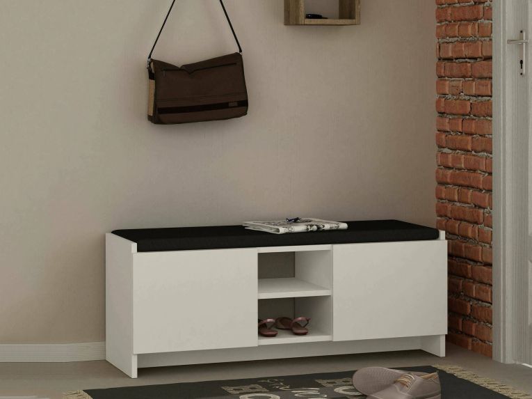 Scarpiera 2 ante bianca 110x43h cm - Axar