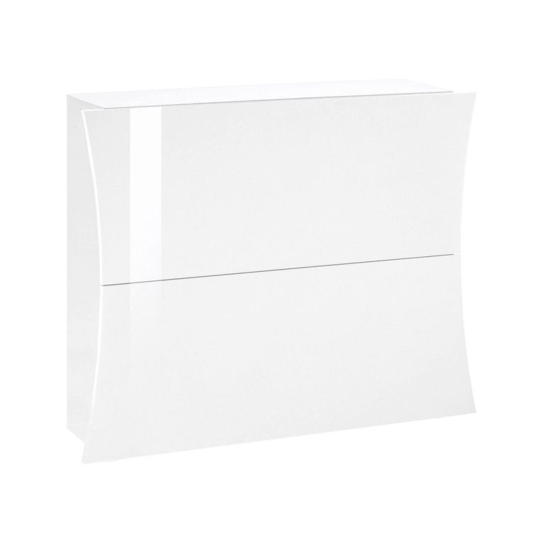 Scarpiera 2 ante bianca lucida 101x82h cm - Kronos