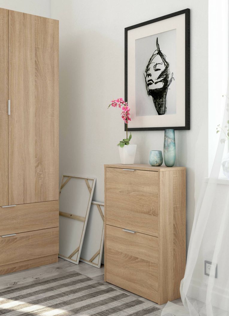 Scarpiera 2 ante rovere 50x76h cm - Arafat