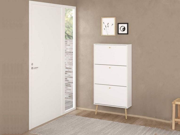 Scarpiera 3 ante bianca 70x139h cm - Fung