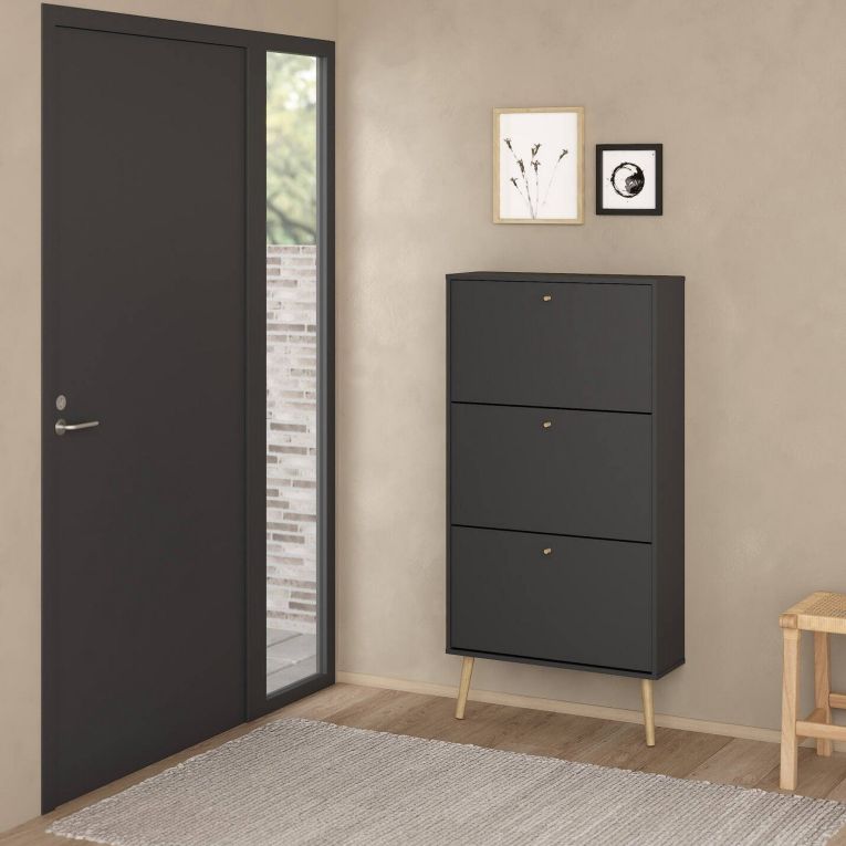 Scarpiera 3 ante grigia 70x139h cm - Fung