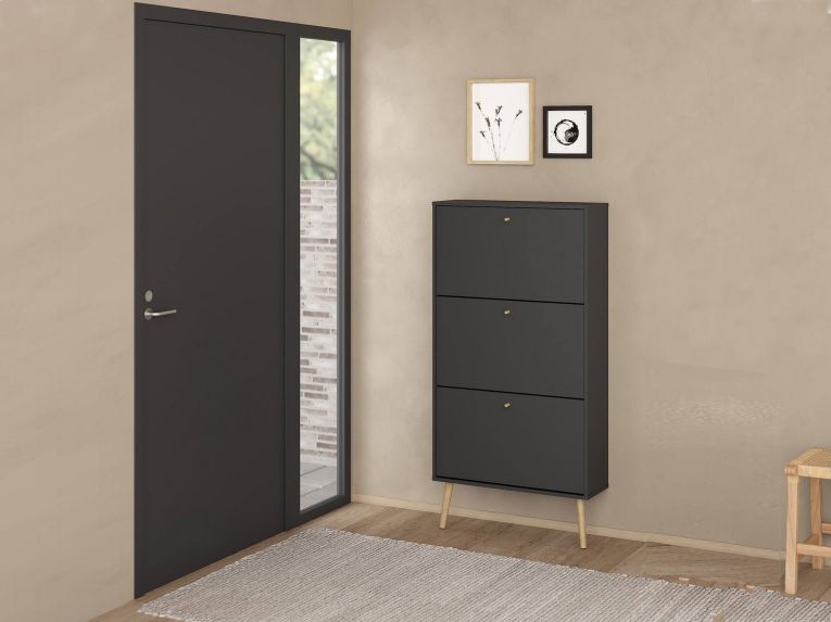 Scarpiera 3 ante grigia 70x139h cm - Fung