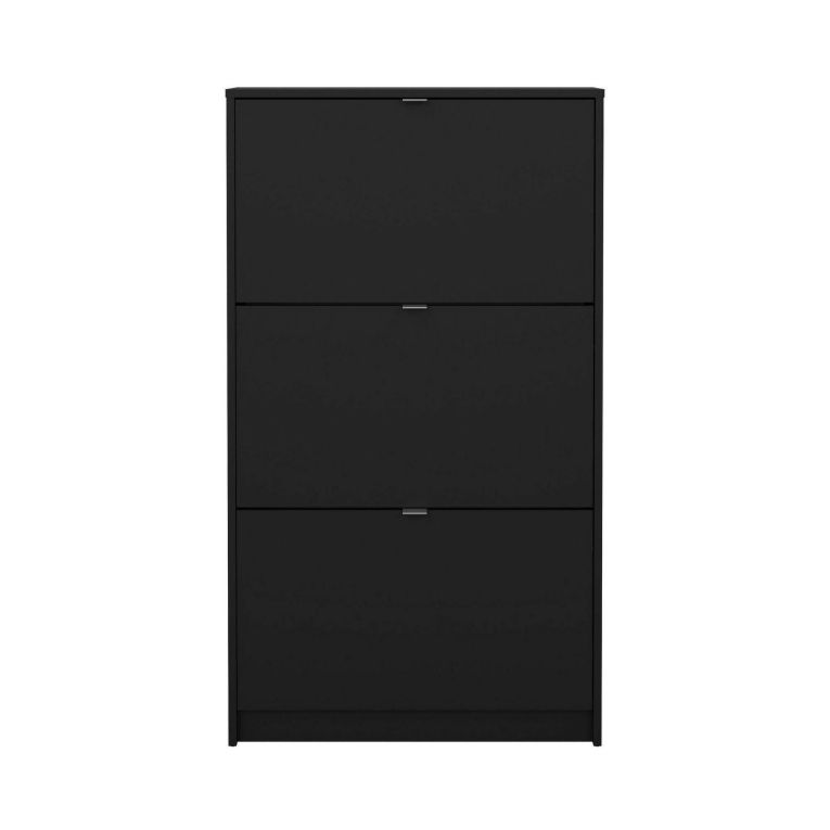 Scarpiera 3 ante nera 70x123h cm - Irina
