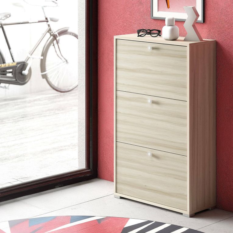 Scarpiera 3 ante rovere 67x112h cm - Axinite
