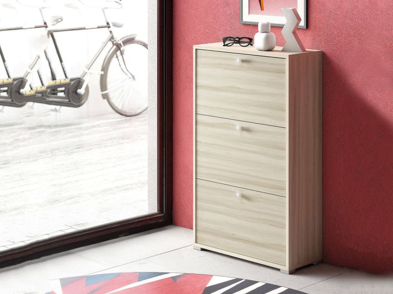 Scarpiera 3 ante rovere 67x112h cm - Axinite