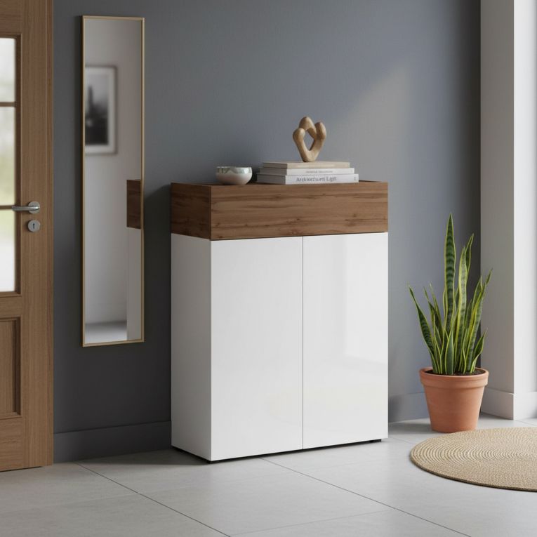 Scarpiera 3 ante rovere 76x100h cm - Nala