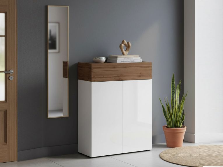 Scarpiera 3 ante rovere 76x100h cm - Nala