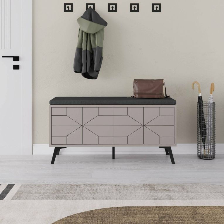 Scarpiera 4 ante beige 107x55h cm - Velma