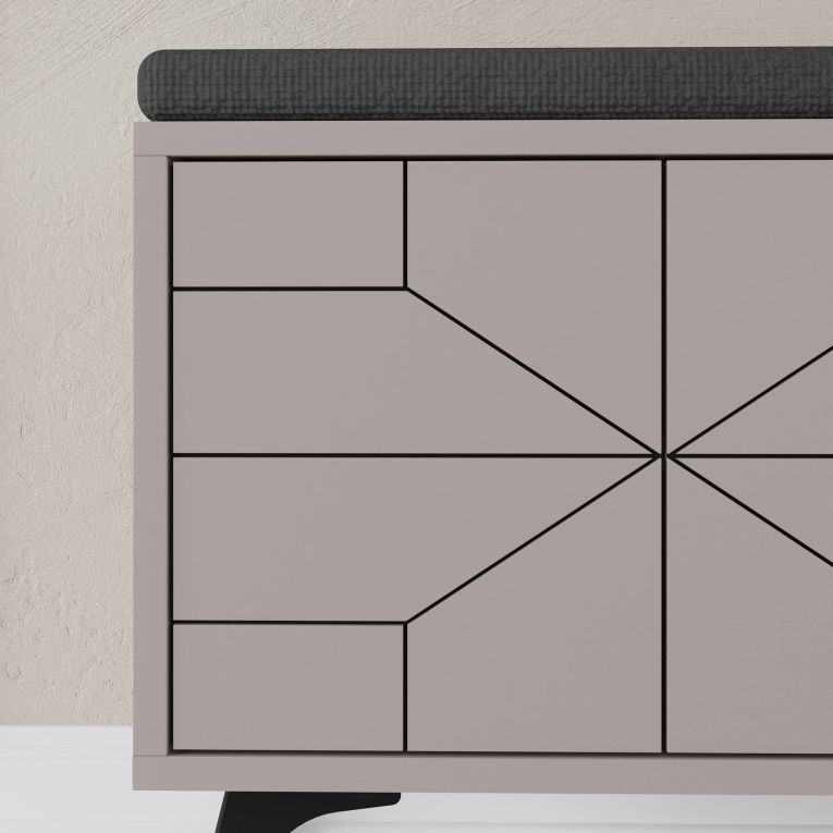 Scarpiera 4 ante beige 107x55h cm - Velma