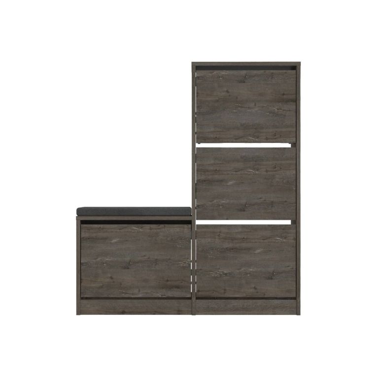 Scarpiera 4 ante marrone 105x119h cm - Velma