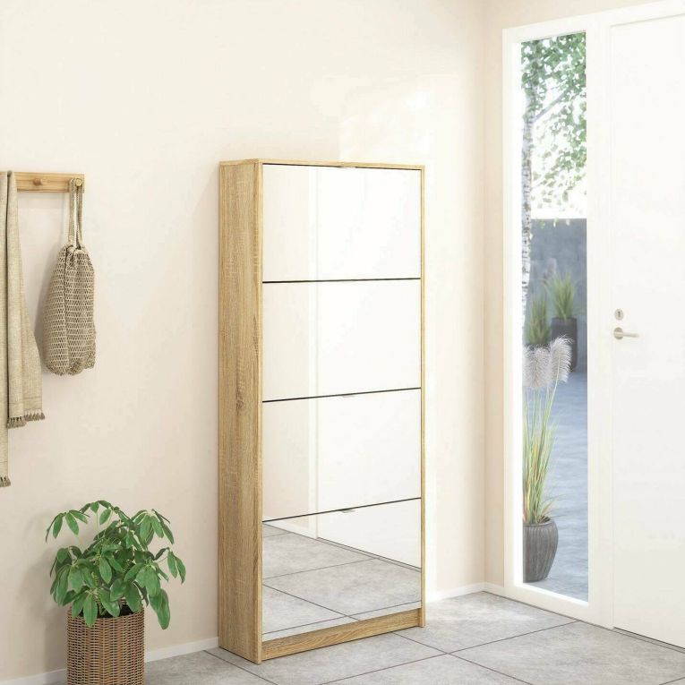 Scarpiera 4 ante quercia 70x162h cm - Aepytus