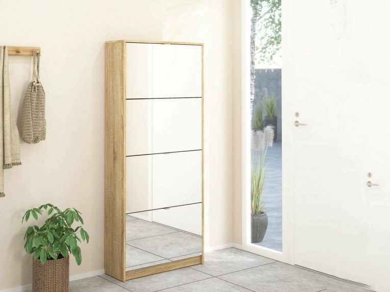 Scarpiera 4 ante quercia 70x162h cm - Aepytus