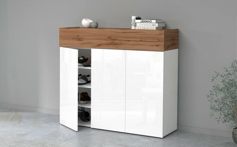 Scarpiera 4 ante rovere 114x100h cm - Griselda