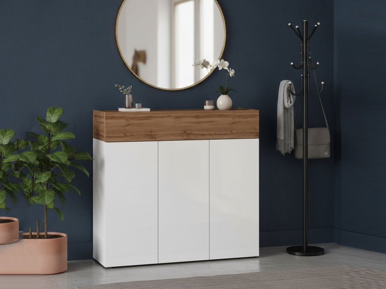 Scarpiera 4 ante rovere 114x100h cm - Griselda