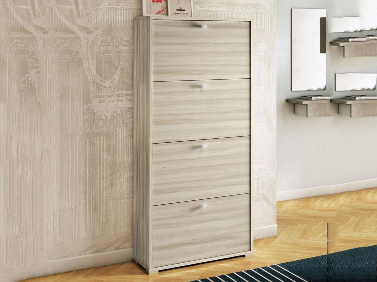 Scarpiera 4 ante rovere 67x147h cm - Adeindein