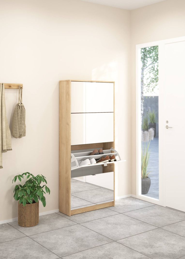 Scarpiera 4 ante rovere 70x162h cm - Aepytus