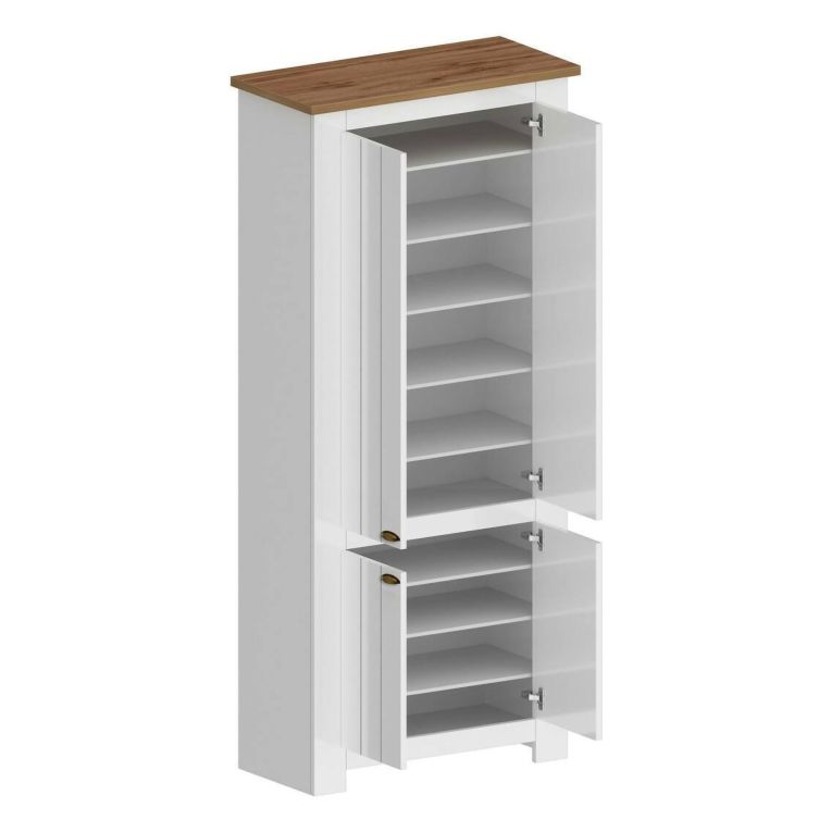 Scarpiera 4 ante rovere 84x200h cm - Shirley
